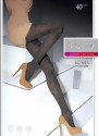 Fiore - Trendy floral pattern tights 40 DEN, cappuccino, size M