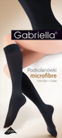 Gabriella - Classic opaque knee highs Microfibre, black