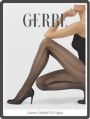 Gerbe - Elegant tights with extravagant cable pattern Chainette, black, size XL