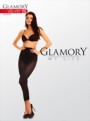 Glamory - 80 denier opaque plus size leggings Velvet, black, size XL