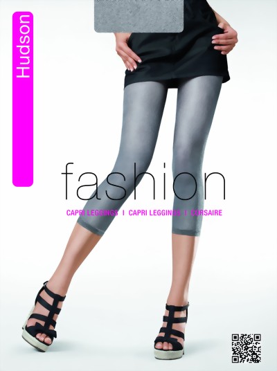 Hudson - Stylish capri leggings that look like jeans Glossy Filet 30 denier, size S