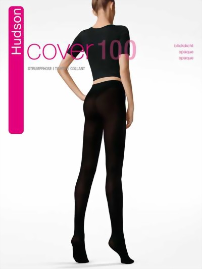 Hudson - Opaque tights Cover 100, black, size XL