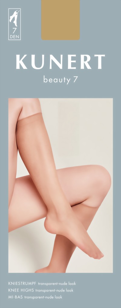 Kunert - Ultra-transparent nude look summer knee highs Beauty 7