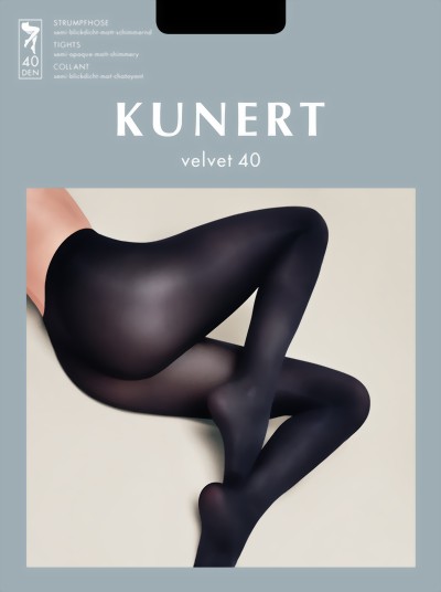 Kunert - Opaque tights Velvet 40, black size XXL