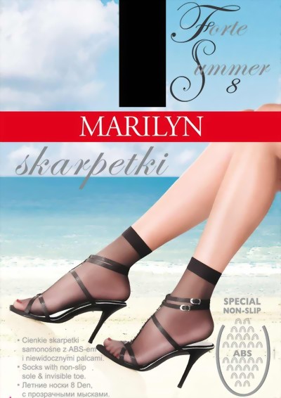 Marilyn - Non-slip summer socks Forte Summer, 8 DEN