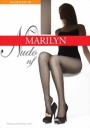Marilyn - Open toe tights Nudo 15 denier, beige, size L