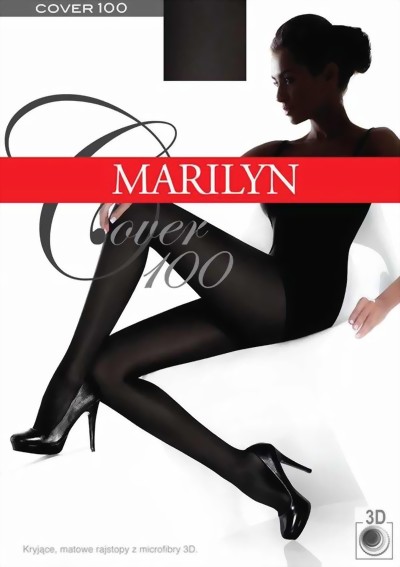 Marilyn - Classic opaque tights Cover 100 den, fumo, size S/M