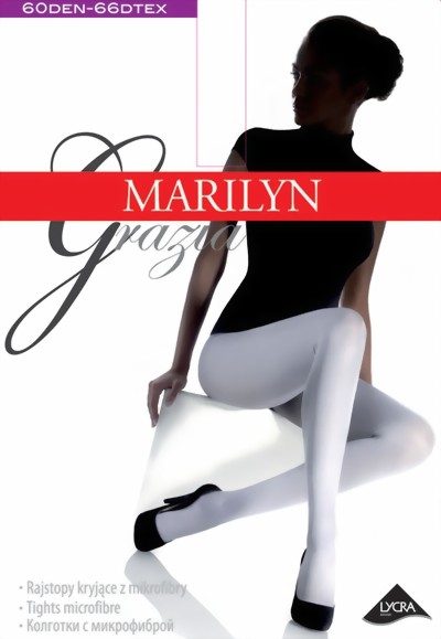 Marilyn - Opaque matt tights Grazia 60 den, light cherry, size S