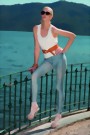 Trasparenze - Stylish worn-out-look jeggings Vintage