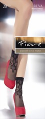 Fiore - Elegant patterned socks Reva 20 denier