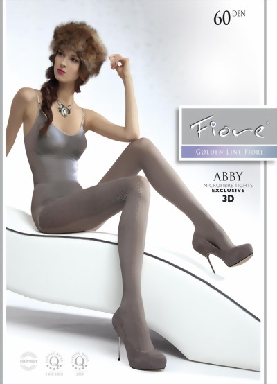 Fiore - Opaque patterned tights 60 DEN, black, size S Fiore - Opaque patterned tights 60 DEN, black, size S