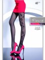 Fiore - Elegant tights with floral pattern Laila 40 DEN, smoky, size L Fiore - Elegant tights with floral pattern Laila 40 DEN, smoky, size L
