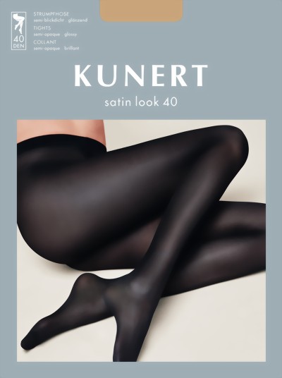 Kunert - Elegant semi-opaque gloss tights Satin Look 40, marine, size S