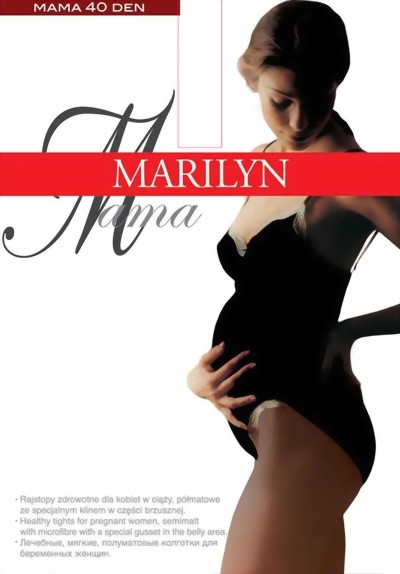 Marilyn - Maternity tights Mama 40 denier, grey, size S