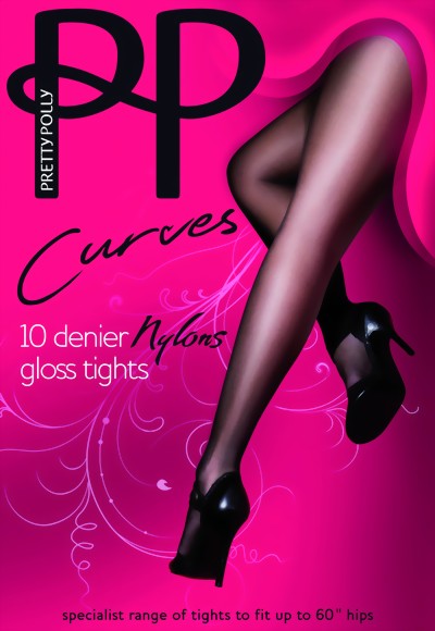 Pretty Polly - Curves Nylons 10 denier gloss tights